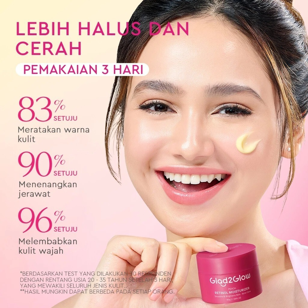 GLAD2GLOW Pomegranate Niacinamide Brightening Anti-Acne Care Moisturizer
